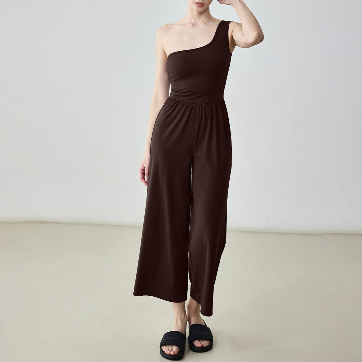 Wide one-shoulder overall