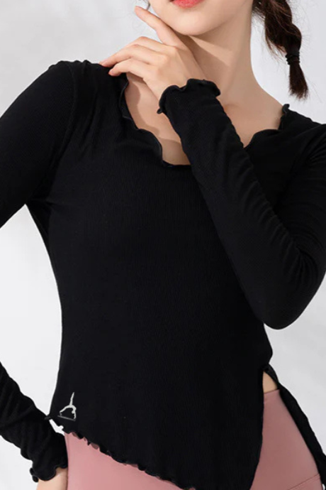 Ribbed long sleeve shirt