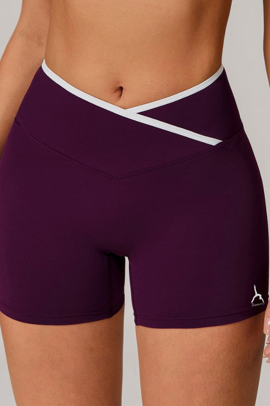 Two colors set - top short tights- purple