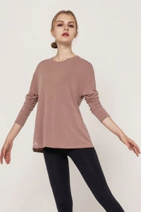 loose Long sleeved tie back tunic