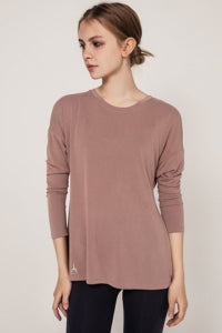 loose Long sleeved tie back tunic